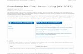 Roadmap for Cost Accounting [AX 2012] - AXUG