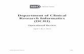Department of Clinical Research Informatics (DCRI)