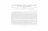 WASHINGTON AND LEE LAW REVIEW