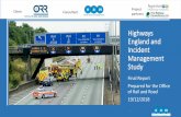 Highways England and Incident Management Study