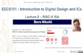 EECS151 : Introduction to Digital Design and ICs