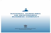 NatioNal GuideliNes oN respoNsible busiNess coNduct
