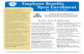 Employee Benefits Open Enrollment