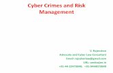 Cyber Crimes and Risk Management - venkrajen.in