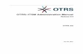 OTRS::ITSM Administration Manual