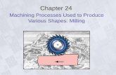 Machining Processes Used to Produce Various Shapes: Milling
