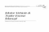 Motor Vehicle & Trailer Excise Manual - Amazon S3