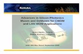 Advances in Silicon Photonics Muxes and DeMuxes for CWDM ...
