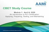 CBET Study Course - AAMI