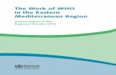 The Work of WHO in the Eastern Mediterranean Region
