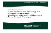 AHRI Standard 390 I-P (2021): Performance Rating of Single ...