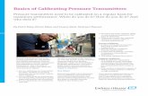 Basics of Calibrating Pressure Transmitters