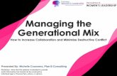 Managing the Generational Mix
