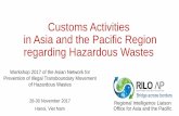 Customs Activities in Asia and the Pacific Region ...