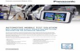 AUTOMOTIVE MOBILE TEST SOLUTION - Panasonic
