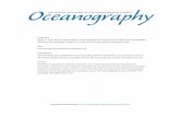 Oce THE OffICIAal MAGAZINEnog Of THE OCEANOGRAPHYra …