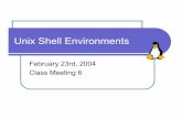 Unix Shell Environments - Virginia Tech