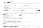 GCSE Mathematics (Linear) B Question paper Paper 1 - Non ...
