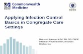 Applying Infection Control Basics in Congregate Care Settings