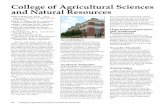 College of Agricultural Sciences and Natural Resources