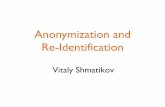Anonymization and Re-identification