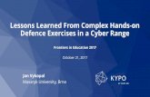 Lessons Learned From Complex Hands-on Defence Exercises in ...