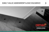 EARLY VALUE ASSESSMENT & DUE DILIGENCE