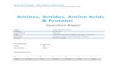 Amines, Amides, Amino Acids & Proteins