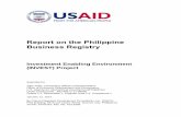 Report on the Philippine Business Registry