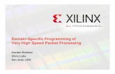 Domain-Specific Programming of Very High Speed Packet ...