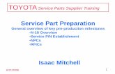 TOYOTA Service Parts Supplier Training