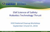 EM Science of Safety: Robotics Technology Thrust