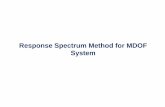 Response Spectrum Method for MDOF System