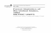 Forest Statistics of the United States, 1992 METRIC UNITS