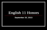 English 11 Honors - Loudoun County Public Schools