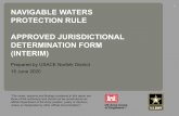 NAVIGABLE WATERS PROTECTION RULE APPROVED …