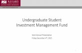 Undergraduate Student Investment Management Fund