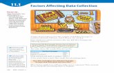 11.1 Factors Aff ecting Data Collection