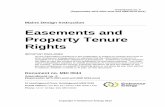 Easements and Property Tenure Rights