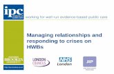 Managing relationships and responding to crises on HWBs