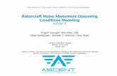 Rotorcraft Noise Abatement Operating Conditions Modeling