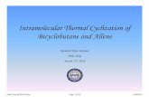 Intramolecular Thermal CyCy fclization of Bicyclobutane ...