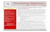 Teaching Matters - uwaterloo.ca