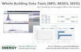 Whole Building Data Tools (BPD, BEDES, SEED)