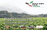 Wages Committee Progress Report 2017 - Malawi Tea 2020