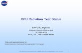 GPU Radiation Test Status - NASA