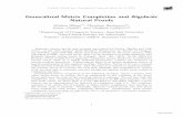 Generalized Matrix Completion and Algebraic Natural Proofs