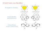 A brief note on chirality - The Dionne Group
