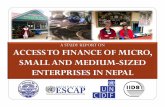 A STUDY REPORT ON ACCESS TO FINANCE OF MICRO, SMALL …