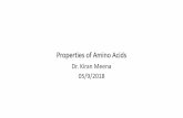 Properties of Amino Acids - AIIMS, Rishikesh